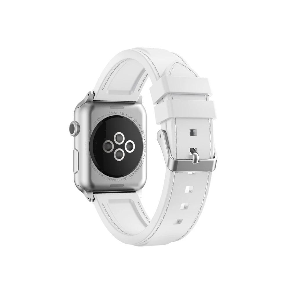 silicone strap For Apple Watch sport band 42mm/38mm iwatch serise 3 2 1  wristband bracelet rubber watchband strap