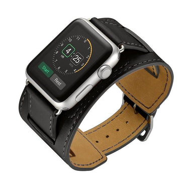 Leather cuff strap For apple watch band apple watch 5 4 3 42mm 38mm iwatch band 44mm/40mm bracelet belt watchband