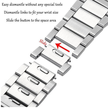 Stainless steel strap For Apple Watch band apple watch 5 4 3 band 44mm/40mm iwatch band 42mm/38mm correa link bracelet watchband