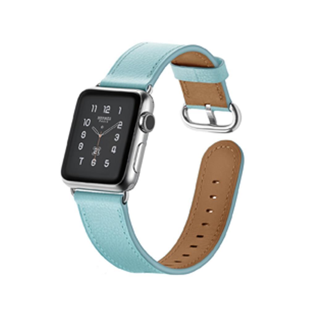 Leather strap For Apple Watch band apple watch 5 4 3 band 42mm 44mm correa iwatch band 5 38mm/40mm Classic Buckle bracelet belt