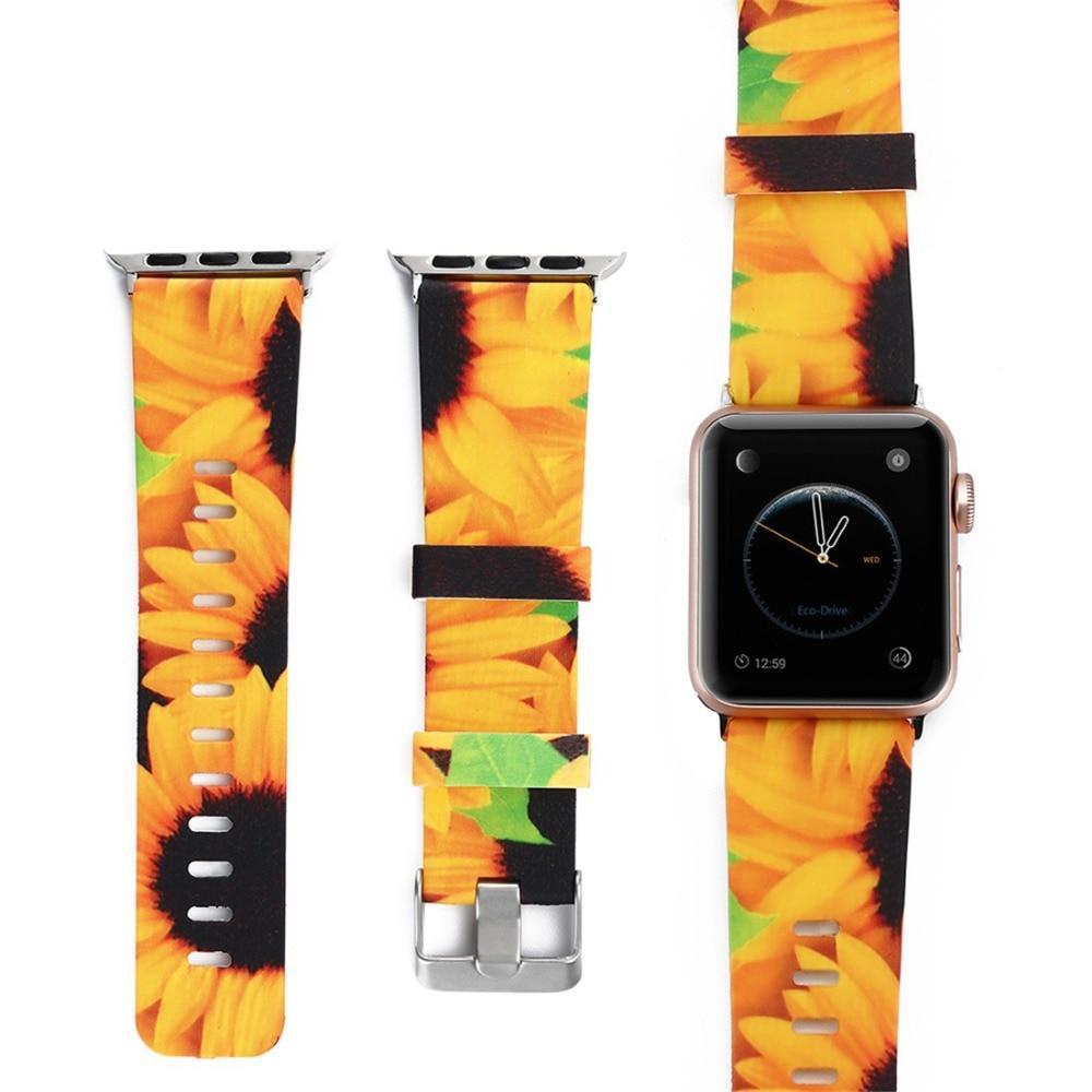 Silicone Sport strap For Apple Watch band 42mm 38mm correa Iwatch series 4/3/2/1 44mm/40mm wrist bracelet watchband belt