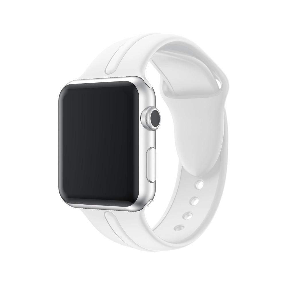 Sport strap For Apple Watch band 44mm/40mm silicone correa iwatch series 3/2/1 rubber wristband link bracelet belt