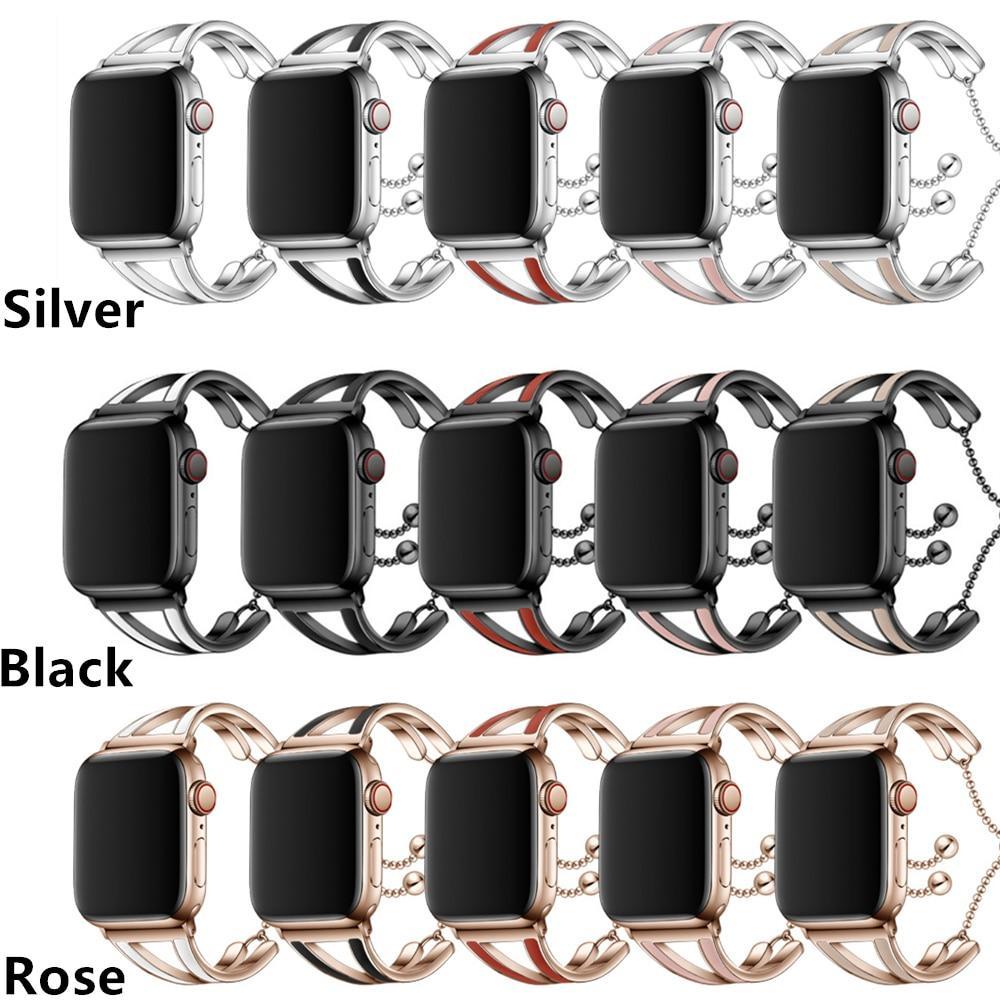 Women strap for Apple watch band Apple watch 5 4 3  40mm 44mm 38mm 42mm iWatch band Jewelry Stainless steel watchband bracelet