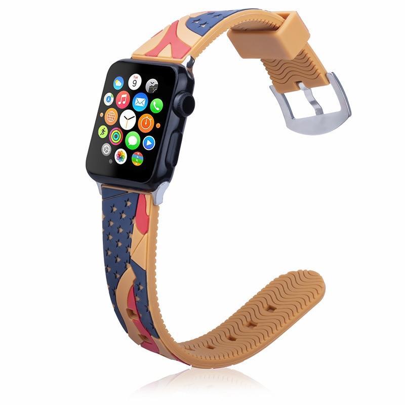 Silicone Sport strap For Apple Watch 5 4 band 44mm 40mm correa iwatch 5 series 4 3 2 1 42mm/38mm rubber Wrist Bracelet belt