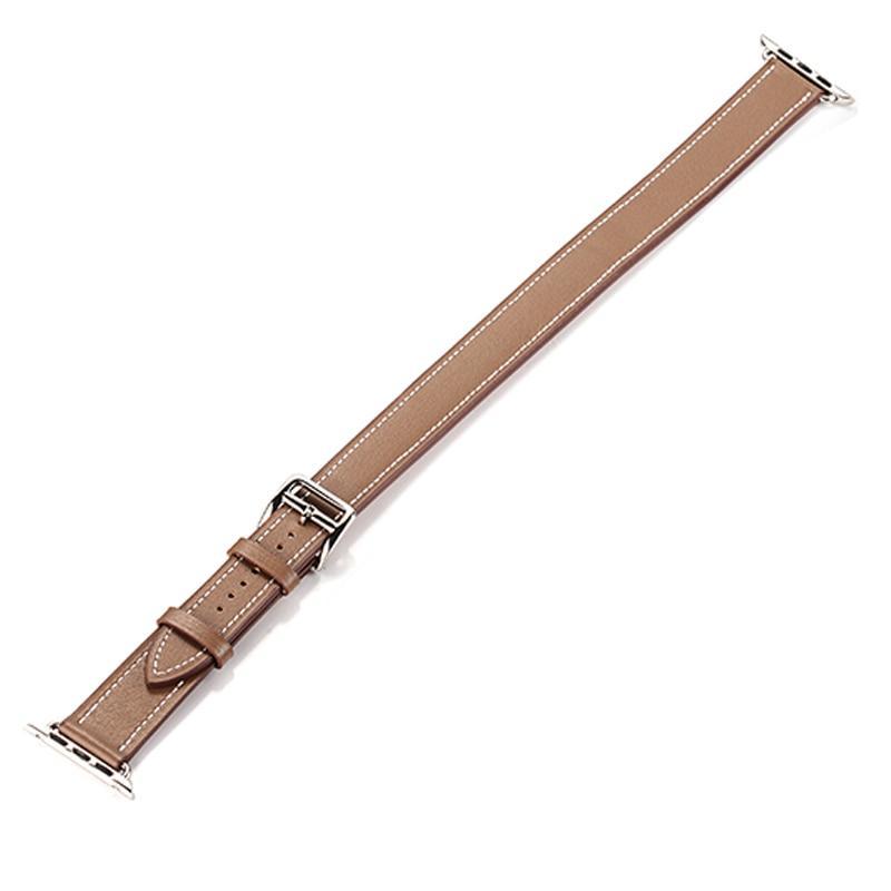 Genuine leather strap For Apple Watch 4 band 44mm/40mm correa iwatch serise 3/2/1 42mm/38mm Double tour wrist bracelet