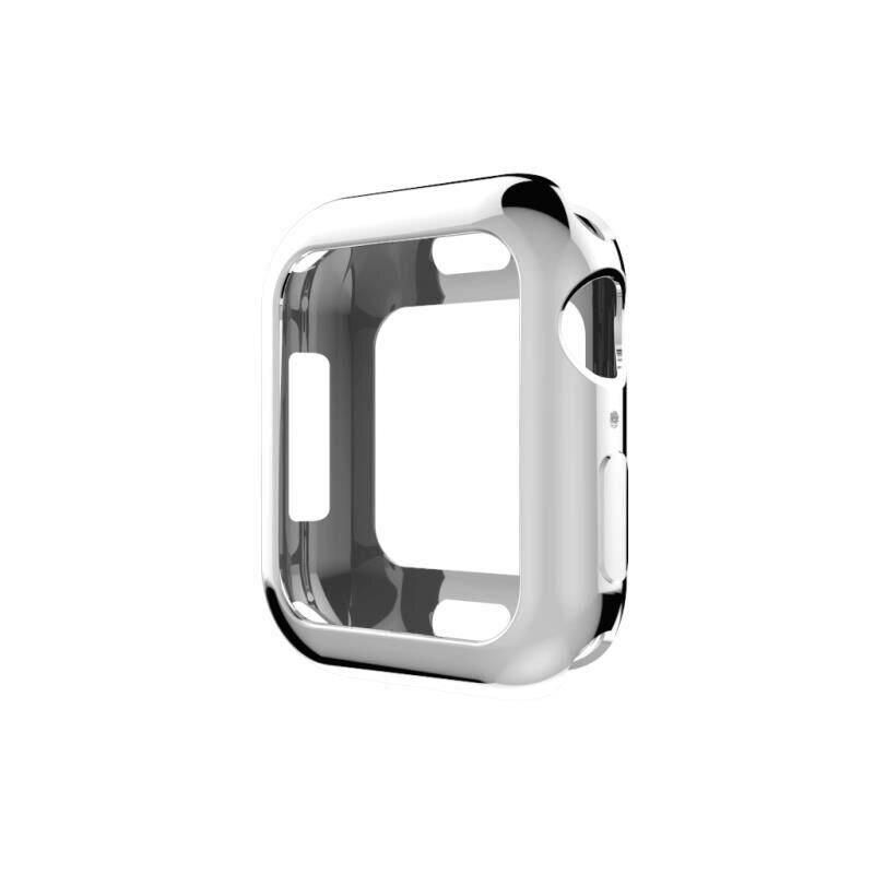 Case Cover For Apple Watch band apple watch 5 4 3 44mm 40mm Iwatch series 4 5 silicone case rubber TPU Soft Protect frame shell