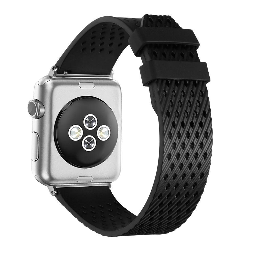 silicone Sport band For apple watch 4 44mm 40mm strap correa iwatch series 3 2 1 42mm/38mm wrist bracelet rubber belt