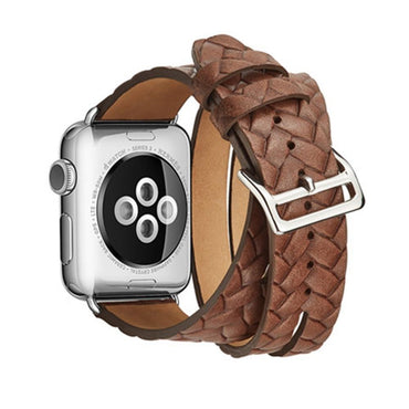 Leather Loop For Apple watch band 42mm 38mm iWatch strap Series 3 2 1 wrist bands Bracelet belt Double Tour watchband