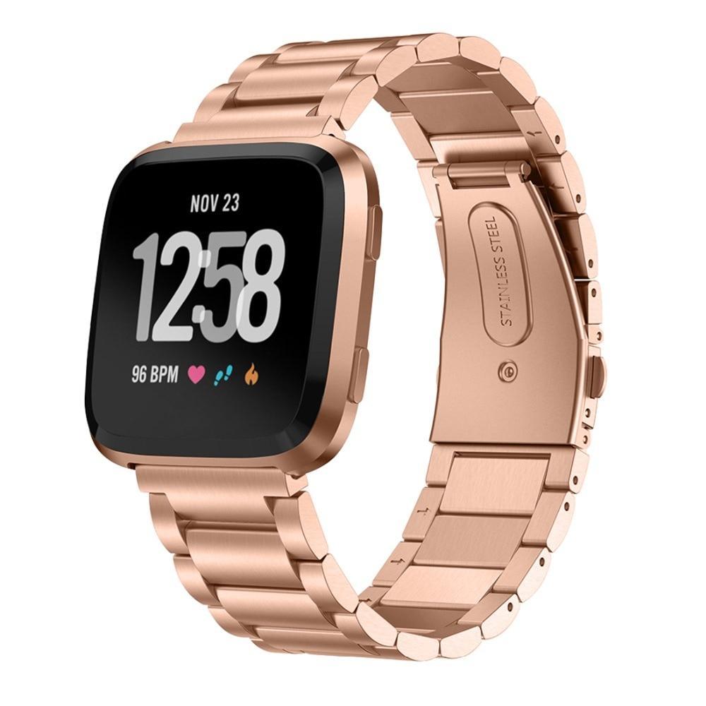 Stainless Steel band For Fitbit Versa/versa 2/versa lite Strap correa Wrist Bracelet Watchband belt reloj watch Accessories