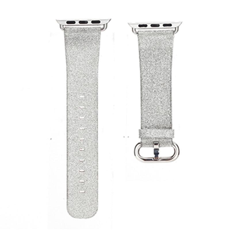 Leather watch strap for apple watch band 42 mm/38 Luxury Glittery Bling bracelet belt for iwatch band 1/2 Christmas gift