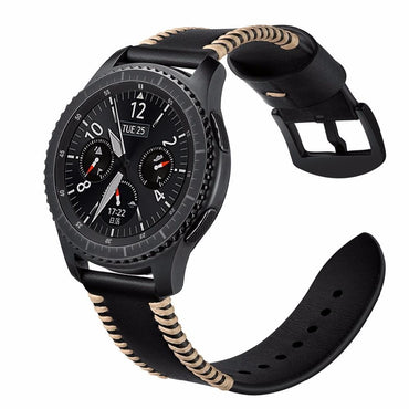 Leather Galaxy watch 46mm Strap For Samsung Gear S3 Frontier/Classic  huawei watch gt strap 22mm Watch band Bracelet