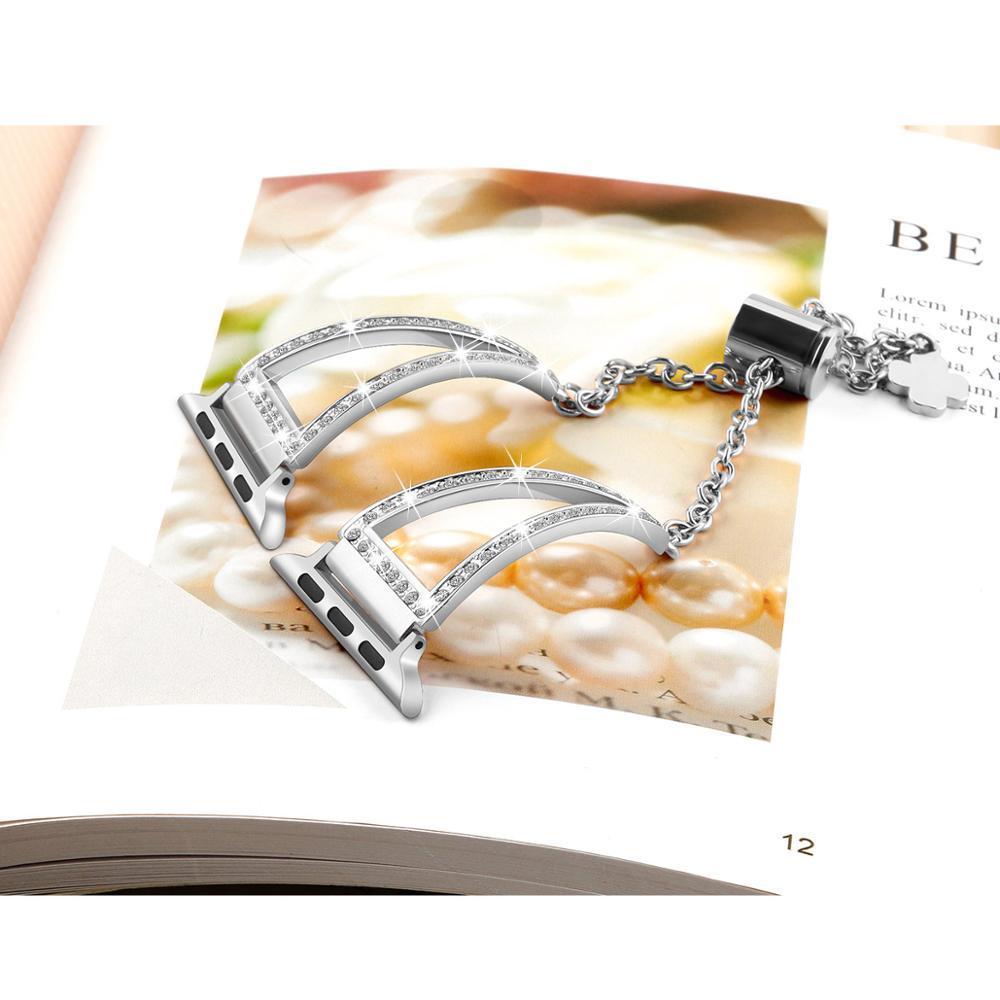 Diamond Strap For Apple Watch band apple watch 4 3 42mm 38mm iwatch band 44mm 40mm correa bracelet watchband