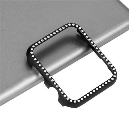 Diamond case cover For Apple watch band apple watch 4 3 5 case cover 44mm/40mm 42mm/38mm iwatch band Crystal protective bumper