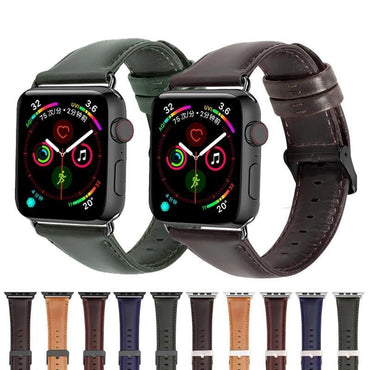 Genuine Leather strap For Apple watch band apple Watch 5 4 44mm 40mm correct iwatch band 3 2 1 42mm 38mm bracelet watchband