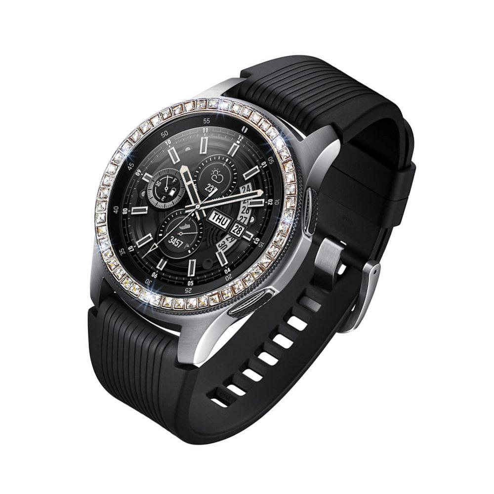 Diamond Case For Samsung Galaxy Watch 42mm case ring protector cover Sport fashion Adhesive Metal bumper Accessories 42 colorful