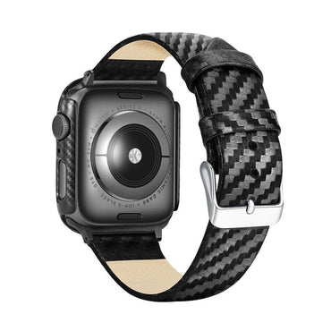 Carbon fiber Case+Strap For Apple watch band 5 4 3 44mm 40mm iWatch band 42mm/38mm watchband Bracelet Apple watch 5 4 3 2 1
