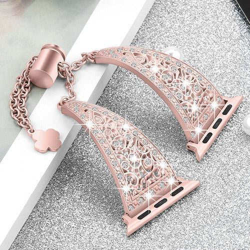 Diamond Bracelet For Apple watch band strap Apple watch 4 band 40mm 44mm iwatch band 38mm 42mm stainless Steel watchband 3 2 1