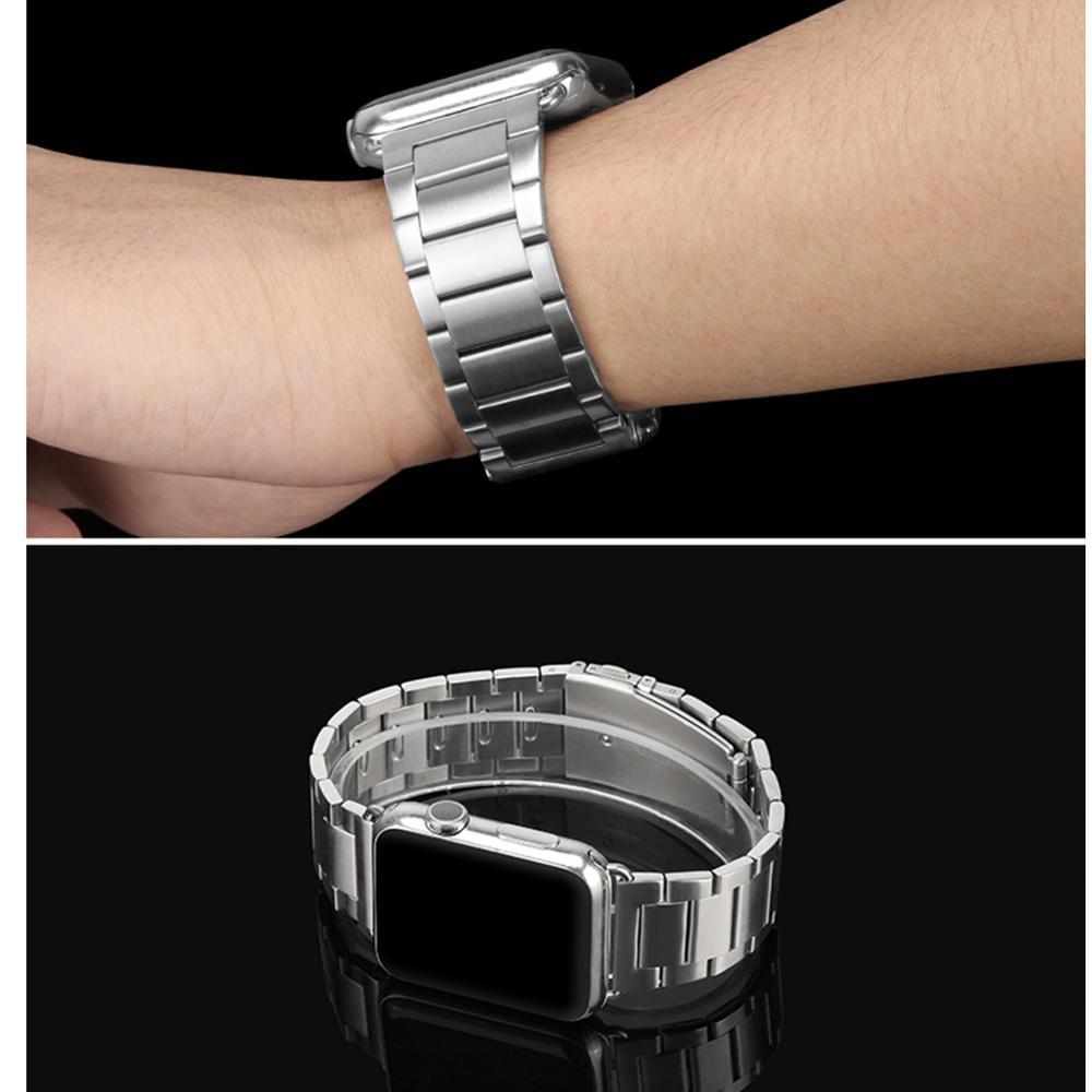 2 Pcs strap for Apple watch band 44 mm 40mm iWatch band 42mm 38 mm Stainless steel bracelet+Milanese Loop Apple watch 5 4 3 2 1