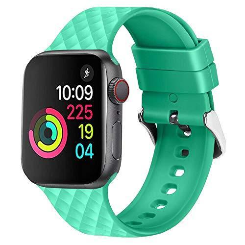 Silicone Strap For Apple watch band 5 44mm 40mm iwatch band 42mm 38mm watchband bracelet Apple watch 5 4 3 2 1 diamond pattern