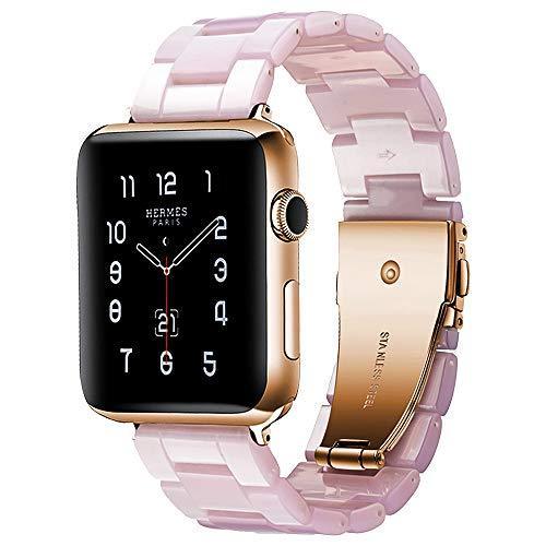Resin strap For Apple watch band 44 mm 40mm iwatch band 42mm 38mm stainless steel buckle Watchband bracelet Apple watch 5 4 3 21