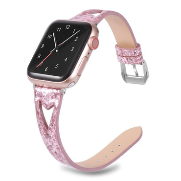 Leather Strap For Apple watch band 40mm 44mm iwatch band 38mm 42mm Shining Genuine Leather strap apple watch 4 3 2 1 Accessories