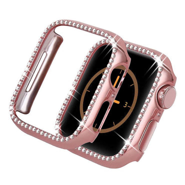 Case+strap For Apple Watch band Milanese loop Apple watch 4 3 5 44mm 40mm iWatch band 42mm 38mm Bling stainless steel bracelet