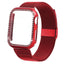 Case+strap For Apple Watch band Milanese loop Apple watch 4 3 5 44mm 40mm iWatch band 42mm 38mm Bling stainless steel bracelet