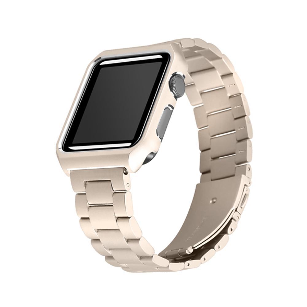 Case+strap for Apple watch band 4 44mm 40mm iWatch 3 band 42mm/38 mm Stainless steel metal bracelet watchband+watch case cover