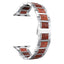 Wooden strap For Apple watch band 5 4 44mm 40mm iWatch band 3 42mm 38mm bracelet Red Sandalwood+Stainless steel Watchband