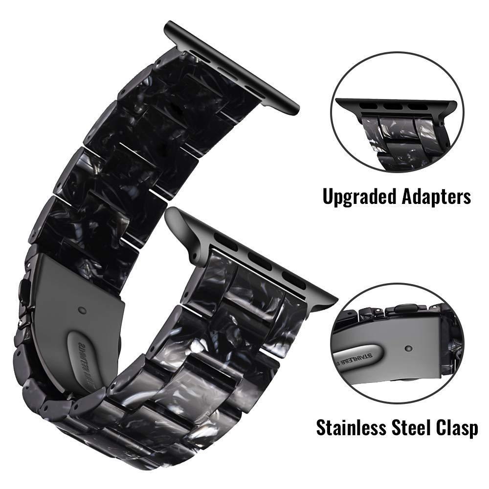 Resin strap For Apple watch band 44 mm 40mm iwatch band 42mm 38mm stainless steel buckle Watchband bracelet Apple watch 5 4 3 21