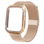 Case+strap For Apple Watch band Milanese loop Apple watch 4 3 5 44mm 40mm iWatch band 42mm 38mm Bling stainless steel bracelet