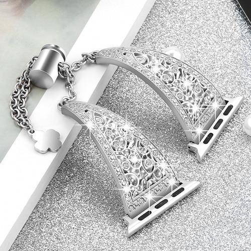 Diamond Bracelet For Apple watch band strap Apple watch 4 band 40mm 44mm iwatch band 38mm 42mm stainless Steel watchband 3 2 1