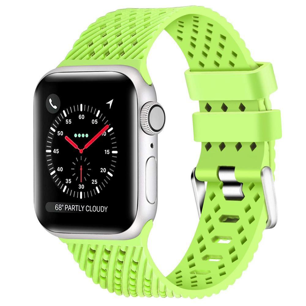 Silicone Strap For Apple watch band apple watch 5 4 3 band 44mm 40mm iwatch band 42mm 38mm correa 3D Texture watchband bracelet