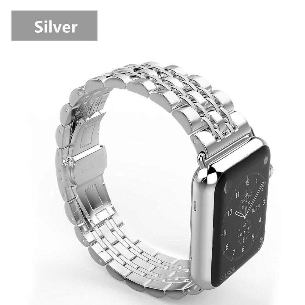 case+Strap For Apple Watch band 42mm 38mm apple watch 4 3 5 iwatch band correa Stainless Steel pulseira Butterfly watchband