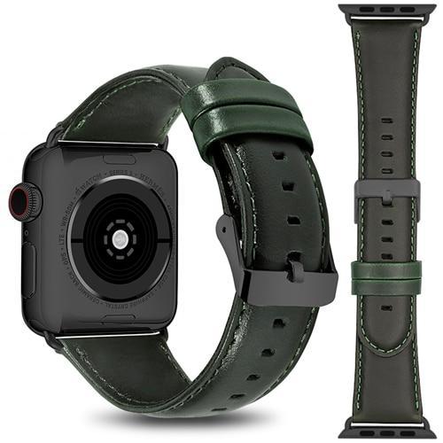 Genuine Leather strap For Apple watch band apple Watch 5 4 44mm 40mm correct iwatch band 3 2 1 42mm 38mm bracelet watchband