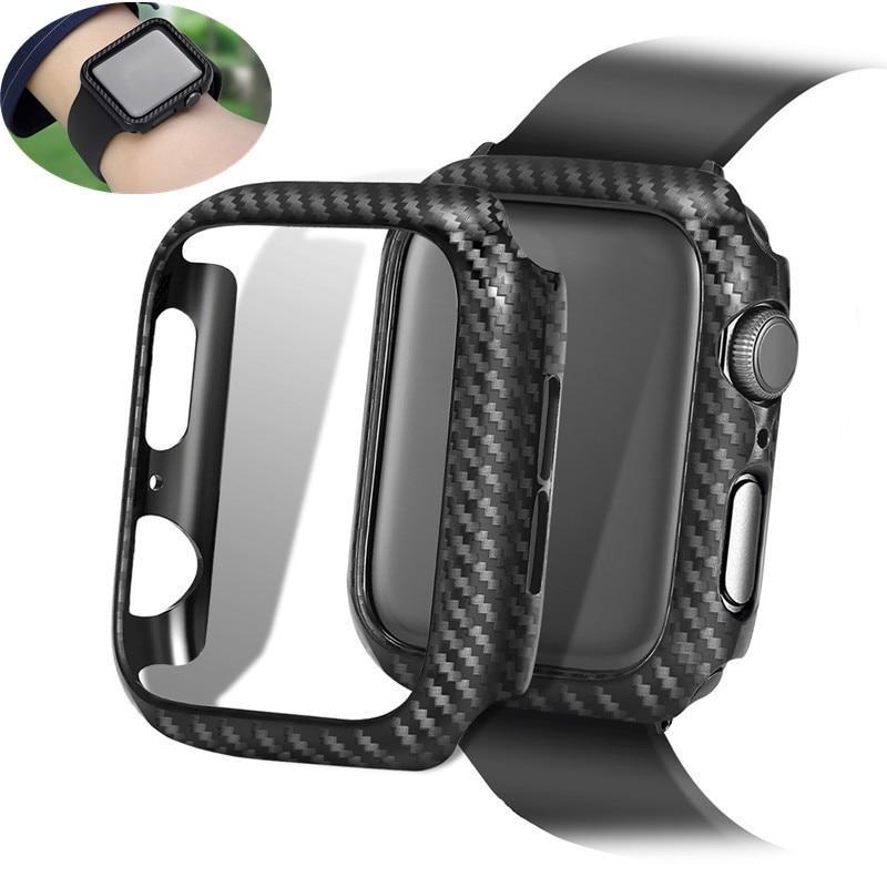 Cover Case For Apple Watch case apple watch 4 3 5 2 clock 44 mm/40mm appel watch iwatch  42mm 38mm Protective Frame Carbon cover