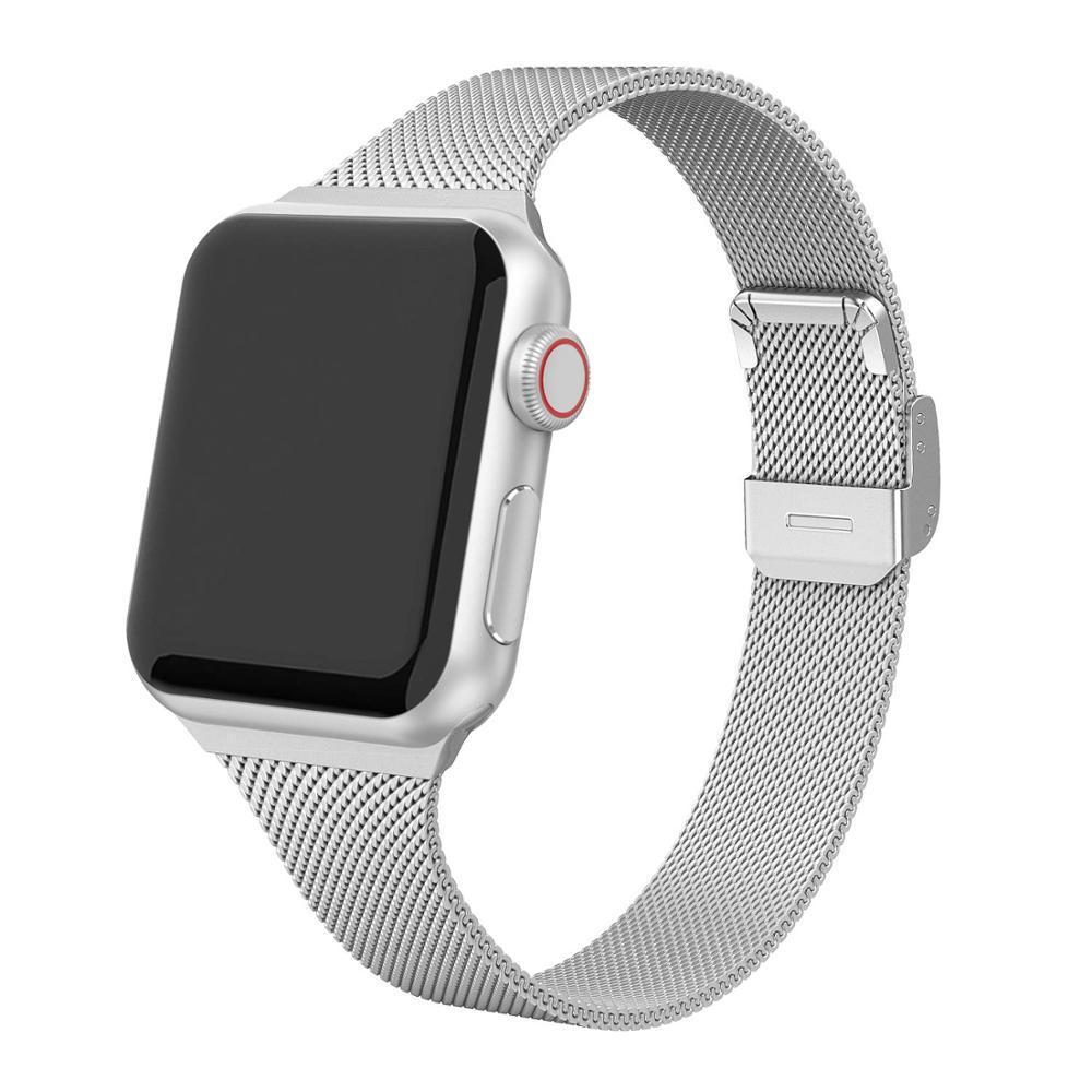 Milanese Loop strap For Apple Watch band 5 44mm 40mm iWatch band 42/38mm Stainless steel metal bracelet Apple watch 5 4 3 2 1