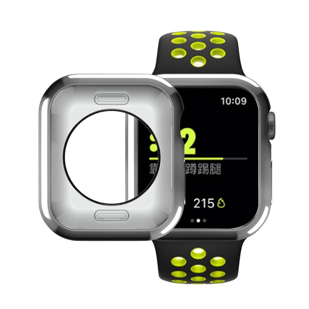 Case cover For Apple watch 4 5 case 44mm 40mm iwatch case series 4 plated TPU Protective Cover Flexible Silicone protection case
