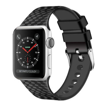Silicone Strap for Apple watch band 44 mm 40mm iwatch band 38mm 42mm 3D Texture Sport watchband bracelet Apple watch 5 4 3 21 38