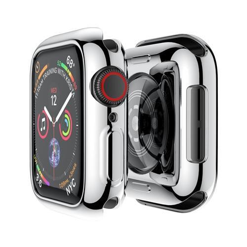 Cover Case For Apple Watch band 44mm/40mm apple watch 5 4 3 band 42mm/38mm iwatch screen protector silicone protective bumper