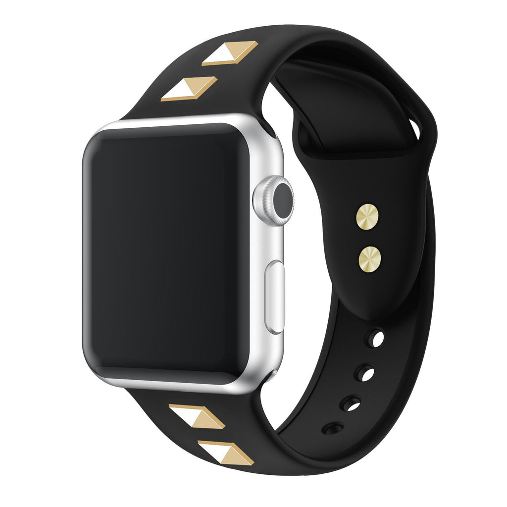 Silicone Strap For apple watch band apple watch 5 4 3 44mm 40mm iwatch band 42mm/38mm correa punk rivet bracelet watchband