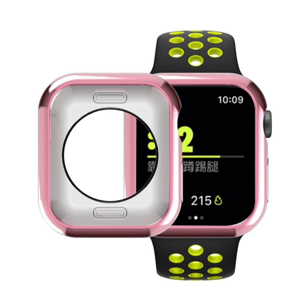 Case cover For Apple watch 4 5 case 44mm 40mm iwatch case series 4 plated TPU Protective Cover Flexible Silicone protection case