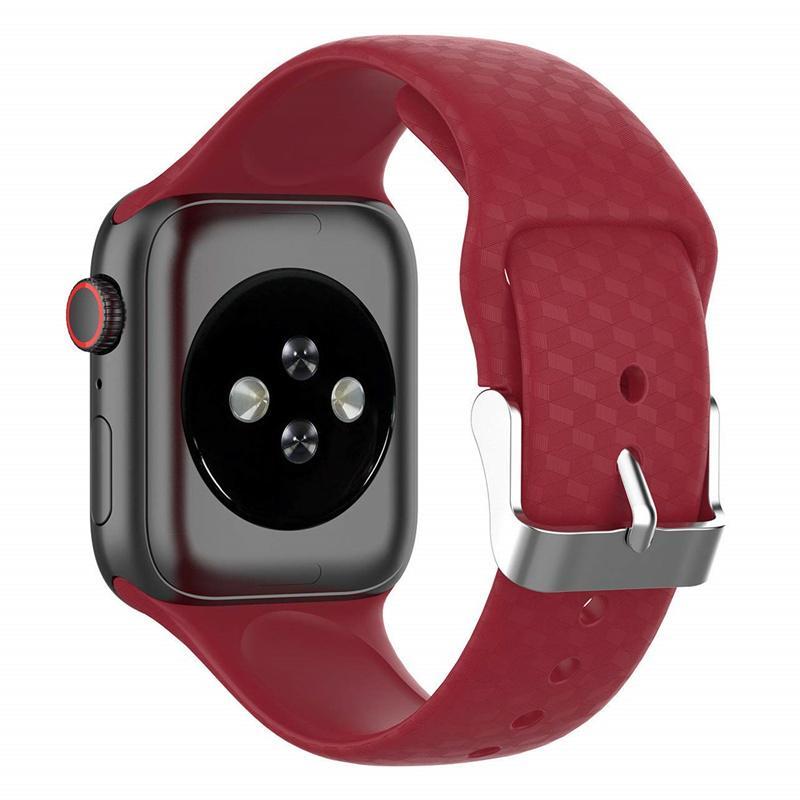 3D Texture Strap For Apple watch  band apple watch 5 4 3 band 44mm 40mm correa iwatch band 38mm 42mm Silicone watchband bracelet