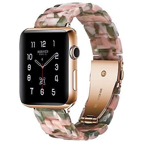 Resin strap For Apple watch band 44 mm 40mm iwatch band 42mm 38mm stainless steel buckle Watchband bracelet Apple watch 5 4 3 21
