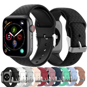 3D Texture Strap For Apple watch  band apple watch 5 4 3 band 44mm 40mm correa iwatch band 38mm 42mm Silicone watchband bracelet