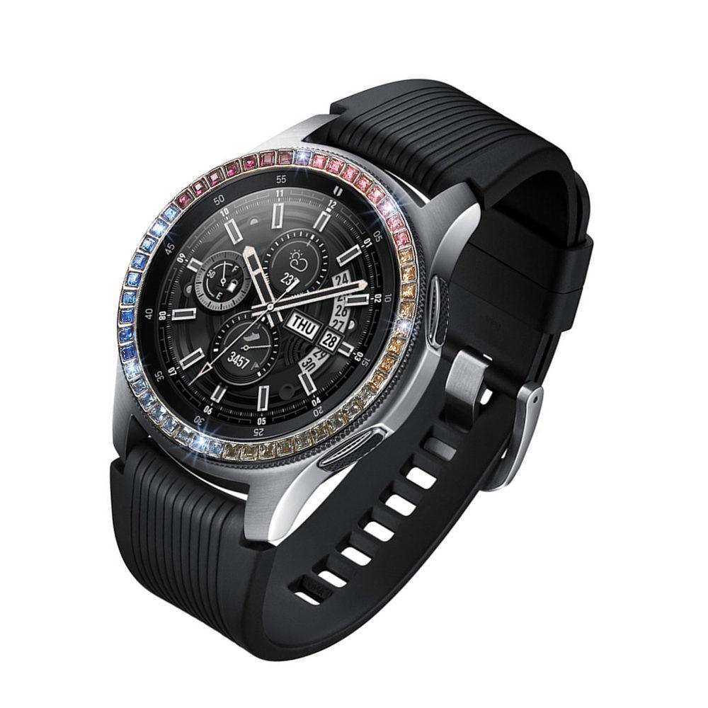Diamond Case For Samsung Galaxy Watch 42mm case ring protector cover Sport fashion Adhesive Metal bumper Accessories 42 colorful