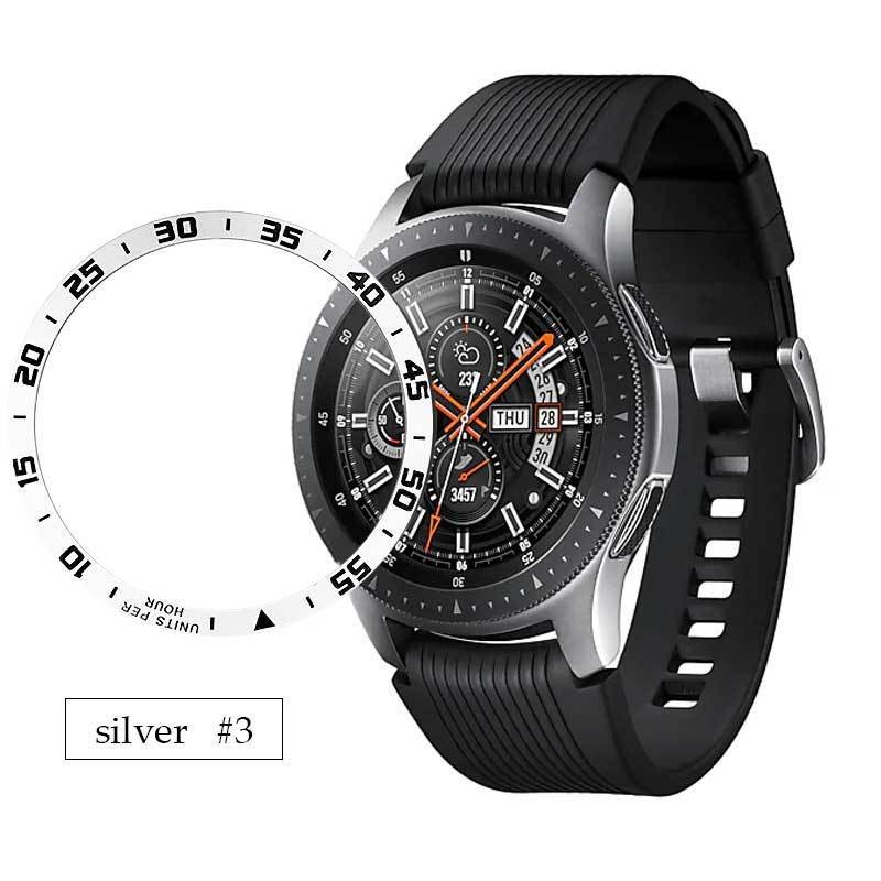 Gear S3 frontier Bezel For Samsung Galaxy Watch 46mm 42mm Gear S3 Classic Ring Adhesive watch case Cover Anti watch accessories